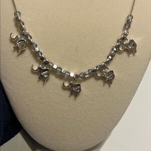 Fashion Jewelry Silver Elephant Charm Necklace